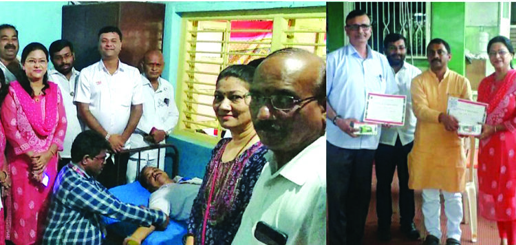 रक्तदान शिबिरास उत्स्फूर्त प्रतिसाद