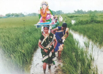 गौराईचे पारंपरिक पद्धतीने पूजन