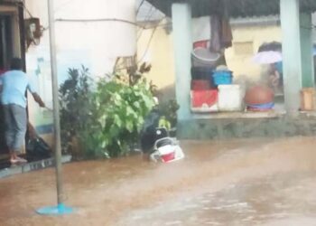 गडबमध्ये ढगफुटी सदृश्य पाऊस