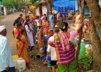 शेकापचा दणका!21 गावांचा पाणी पुरवठा काही तासातच सुरळीत