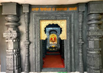 अंबाबाईचा देखावा भाविकांचे श्रद्धास्थान
