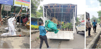 अनधिकृत फेरीवाल्यांवर कारवाई