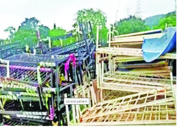 कोरोना केंद्रातील खाटा कचर्‍यात; कोट्यवधींच्या रुपयांची नासाडी