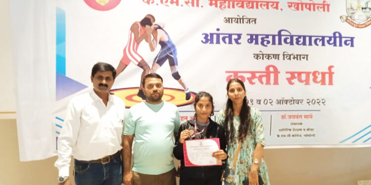 कुस्ती स्पर्धेत भूमिका खंडागळेला कांस्य