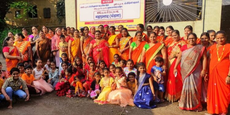 मोहाचीवाडी येथे विद्यार्थ्यांचा भोंडला