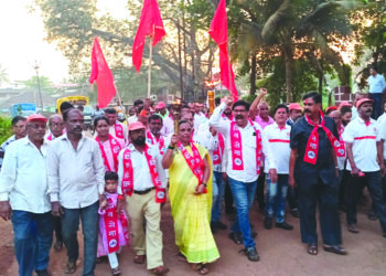 बोर्लीपंचतनमध्ये मशाल फेरीला प्रतिसाद