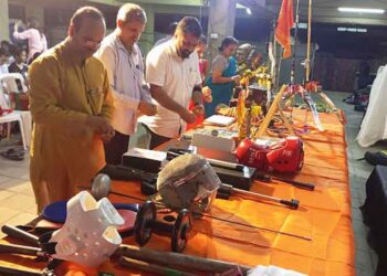 सावरकर स्मारकात शस्त्रपूजन