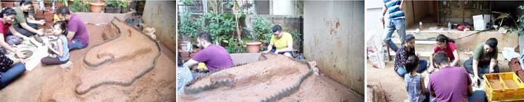 पनवेलमध्ये तरुणाई साकारते शिवनेरी किल्ला