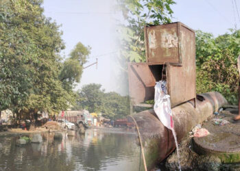 कळंबोलीत पिण्याच्या पाण्याची नासाडी