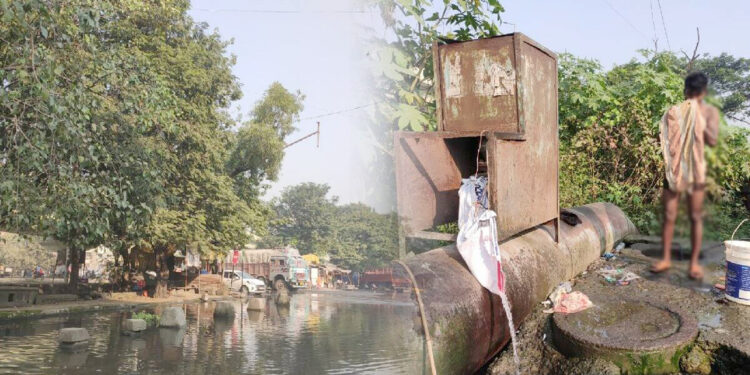 कळंबोलीत पिण्याच्या पाण्याची नासाडी