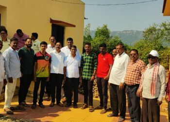 पंडित पाटील यांच्या हस्ते नारंगीचा टेप स्मशाभूमीचे नूतीकरण