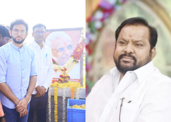 गणपतरावांच्या स्मृतीला आदित्य ठाकरेंचे अभिवादन