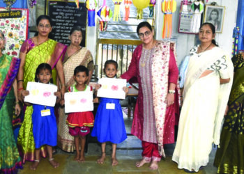 शिशुविहार शाळेत चित्रकला स्पर्धा