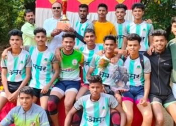 जिल्हास्तरीय कबड्डी स्पर्धेत कालभैरव अकले महाड संघ विजेता