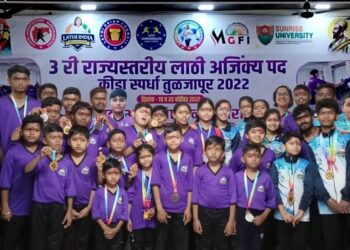 राज्यस्तरीय लाठी स्पर्धेत रायगडची उत्तुंग भरारी