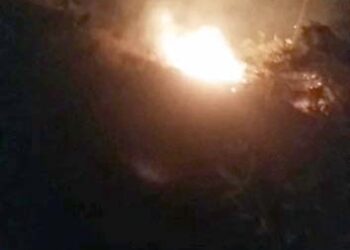 टाकीगांवच्या माळरानाला आग