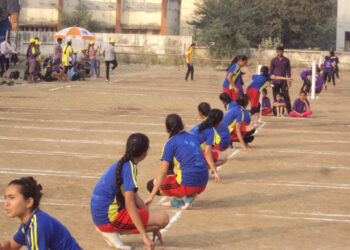 खो-खो संघात नांदगाव विद्यालयातील मुलींची निवड