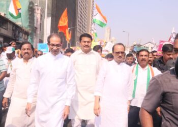 महाविकास आघाडीचा मुंबईत एल्गार