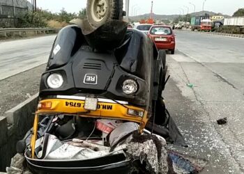 भीषण अपघातात रिक्षाचालकाचा मृत्यू