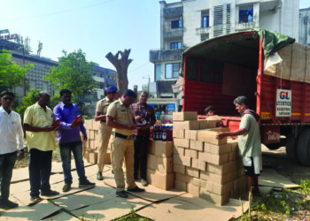 पनवेलमध्ये पाऊण कोटींचे मद्य जप्त