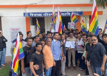 जैन समाजातर्फे नेरळमध्ये निदर्शने