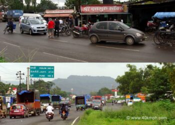 अवजड वाहनांच्या बेकायदा रांगा