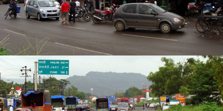 अवजड वाहनांच्या बेकायदा रांगा