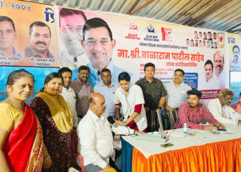 आ. बाळाराम पाटील यांच्या वाढदिवसानिमित्त आरोग्य शिबिर