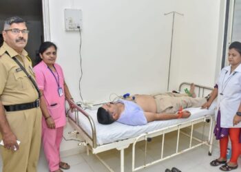 आरसीएफतर्फे पोलीस आरोग्य शिबिर