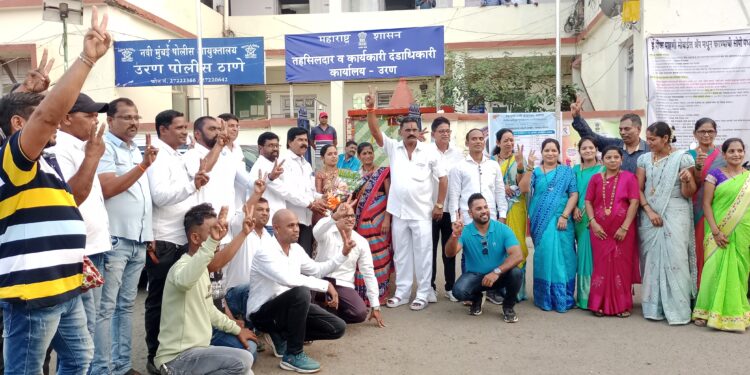 घारापुरी ग्रामपंचायत बिनविरोध; उद्धव ठाकरे शिवसेनेचा भगवा फडकला