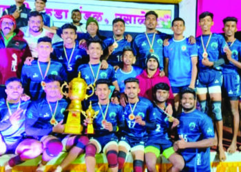 उसाळे कबड्डी स्पर्धेत झाप संघ विजयी