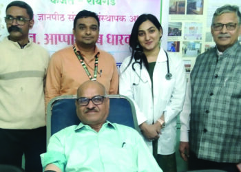 कर्जत फार्मसी महाविद्यालयात ४० जणांचे रक्तदान