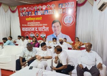 मविआ तर्फे शेकाप उमेदवार बाळाराम पाटील यांचा अर्ज दाखल