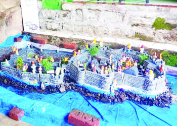 राज्यस्तरीय किल्ले बांधणी स्पर्धेत पारस पाटीलचा तृतीय क्रमांक