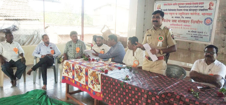 श्रमसंस्कार शिबिरातून आत्मिक समाधान- सोनावणे