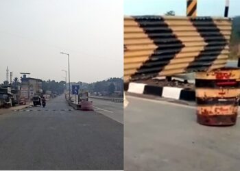 महामार्गावरील अचानक बदलांमुळे अपघात