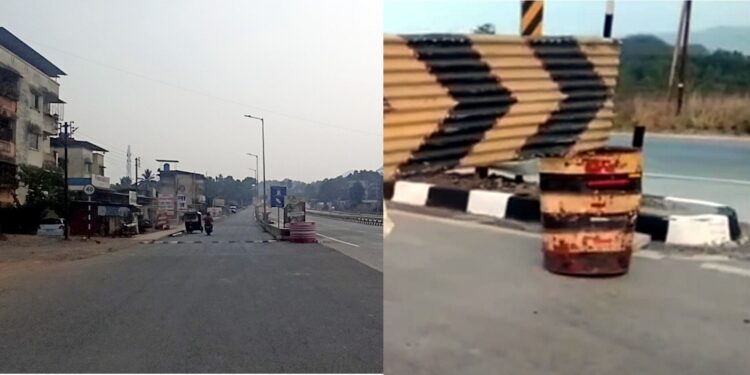 महामार्गावरील अचानक बदलांमुळे अपघात