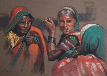 कुंचल्यातून अद्भुत रंगछटा