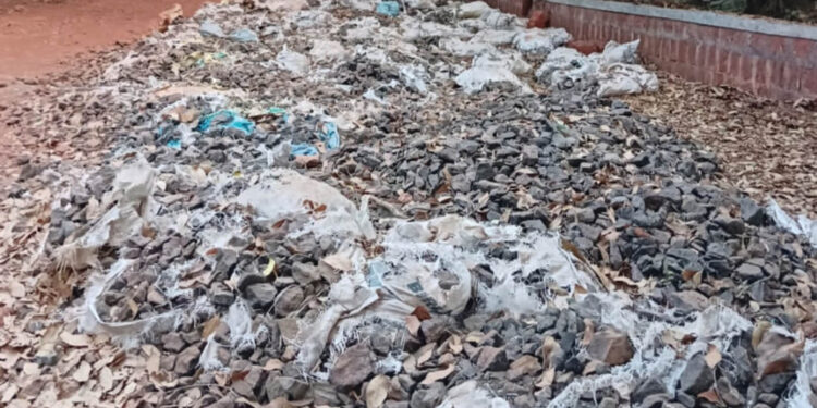 धूळविरहित रस्त्यासाठी ठिय्या आंदोलन