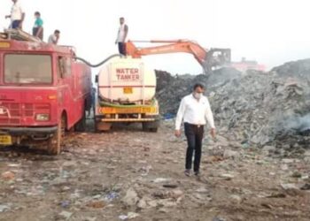 अखेर माजी नगराध्यक्ष आले धावून; डम्पिंगच्या आगीपासून अलिबागची मुक्तता