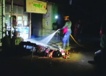 कर्जतमध्ये क्लिनिकला आग