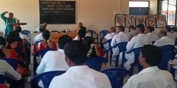 माणगाव येथे सहा शाळांचा एकत्रीकरण मेळावा