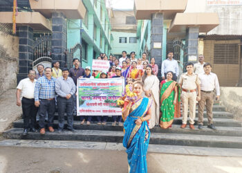 चला जाणूया नदीला या अभियानातंर्गत जनजागृती प्रभातफेरी आयोजन