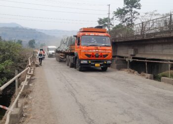 अवजड वाहतुकीचा पुलाला धोका