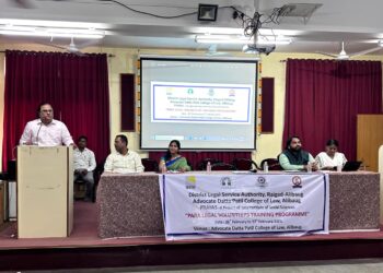 ॲड.दत्ता पाटील महाविद्यालयात विधीसेवा स्वयंसेवक प्रशिक्षण शिबिर