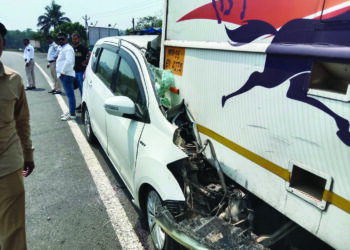 शिवशाहीला इर्टिकाची धडक; एक ठार तीन जखमी