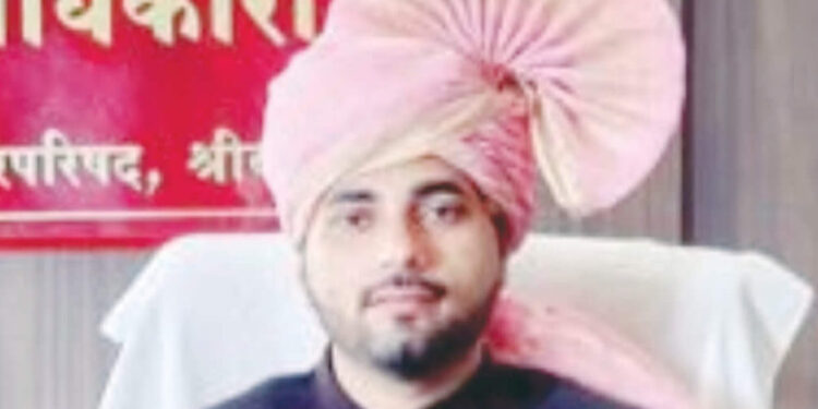 रस्त्याच्या दुतर्फा बसविले पथदिवे