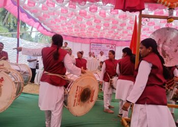 ताराराणी ढोलताशा पथकाचे अनावरण