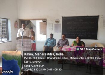 चोंढी महाविद्यालयात मराठी भाषेविषयी व्याख्यान