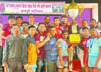 चिवे कबड्डी स्पर्धेत कालभैरव संघ विजयी